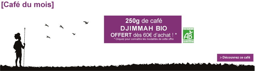 Café du mois de décembre 2015 : 250g de café bio Ethiopie Moka Djimmah offert ! Café du mois de décembre 2015 : 250g de café bio Ethiopie Moka Djimmah offert !