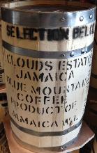 Fût de café vert Jamaique Blue Mountain St Cloud Estate Fût de café vert Jamaique Blue Mountain St Cloud Estate