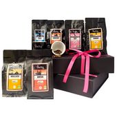 Coffret Cadeau de cafés arabicas Merveilles du Monde 6 x 125g et ses 2 tasses