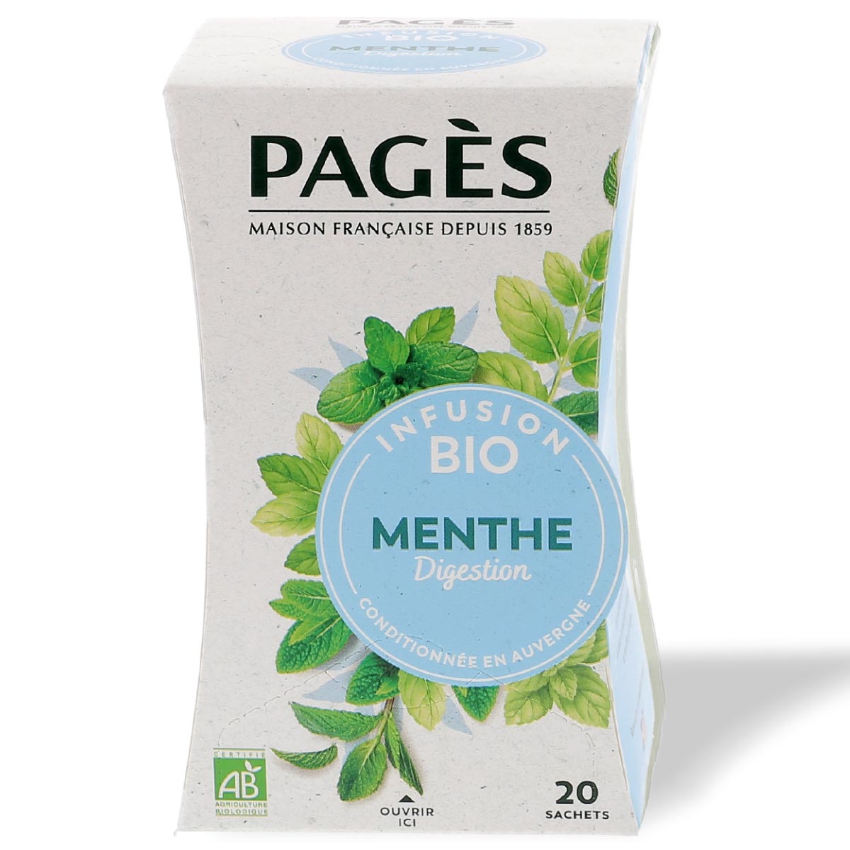 INFUSION MENTHE POIVRÉE BIO X 20 SACHETS HERBESAN