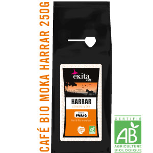 Café bio moulu Ethiopie Moka Harrar 250g