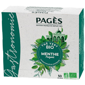 Thé vert bio Menthe Pagès x 50 sachets