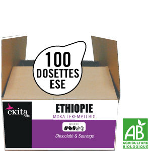 Dosettes ESE bio ETHIOPIE Lekempti x 100