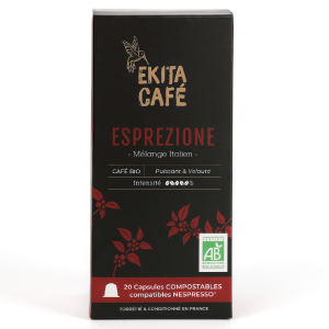20 capsules compostables caf� bio italien ESPREZIONE