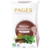 Infusion bio réglisse menthe fenouil Pags