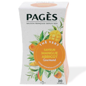 Thé vert Mangue Abricot Pagès x 20 sachets