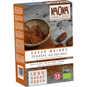 Cacao maigre bio en poudre Kaoka 250g