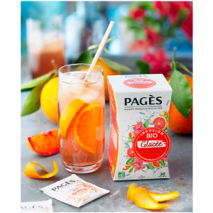 Infusion bio à froid Hibiscus & Orange Sanguine Pagès x 20 sachets