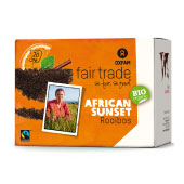 Infusion bio (thé rouge) Rooibos African Sunset Oxfam x 20 sachets