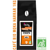 Café bio grains Ethiopie Moka Harrar 1kg