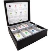 Coffret en bois de ths et infusions bio Luxe Pags x 64 sachets