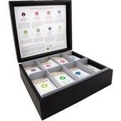 Coffret en bois de ths et infusions bio Luxe Pags x 64 sachets