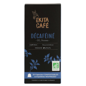 20 capsules compostables caf� bio D�CAF�IN�