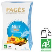 Infusion bio Nuit Miel, Tilleul, Cannelle Pags x 20 sachets