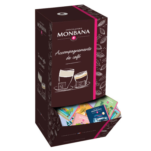 200 carrés de chocolat noir Pays Producteur de café Monbana