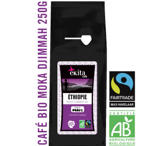 Café bio moulu Ethiopie Moka Djimmah 250g