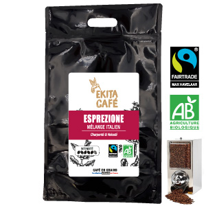 Café en vrac au kg - café italien bio équitable ESPREZIONE