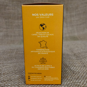 20 capsules Nespresso© compostables café bio BRESIL (ddm 06/2025)
