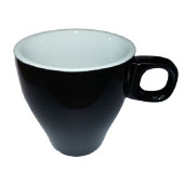 Tasse à café cappuccino porcelaine noire Clara 23cl