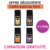 Offre dcouverte 4 arabicas natures x 250g