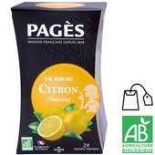 Thé noir bio Citron Pagès x 24 sachets