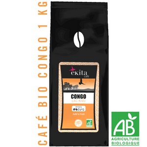 Café bio en grains Congo Kivu 1 kg