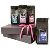 Coffret Cadeau 4 cafés arabicas suaves x 250g