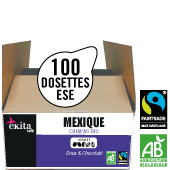 100 dosettes ESE expresso MEXIQUE bio quitable