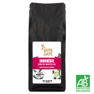 Café en grains bio en gros Indonésie 1 kg x 5