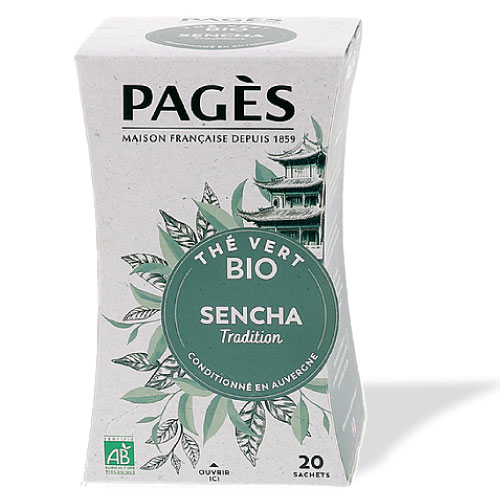 Thé vert bio Nature Sencha Pagès x 50 sachets