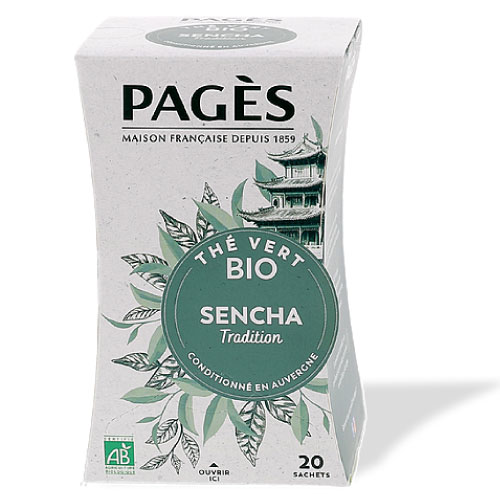 Thé vert bio Nature Sencha Pagès x 20 sachets