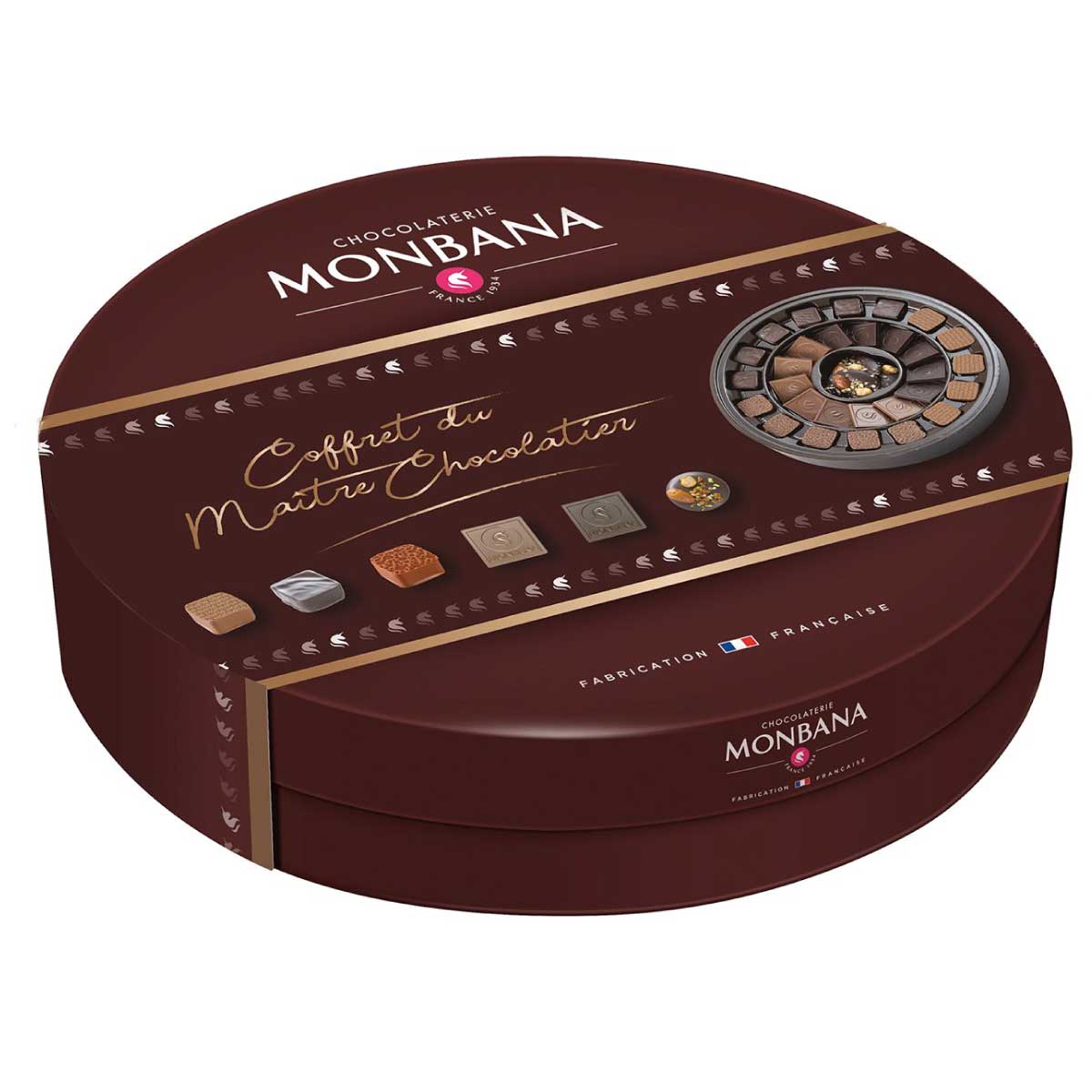 La corbeille chapeau Monbana - coffret cadeau chocolat - Monbana Chocolatier