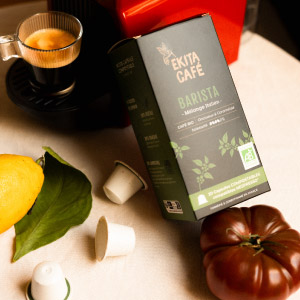 20 capsules compostables café bio arabica BARISTA