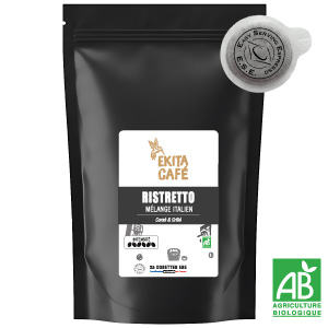 25 dosettes ESE expresso RISTRETTO bio