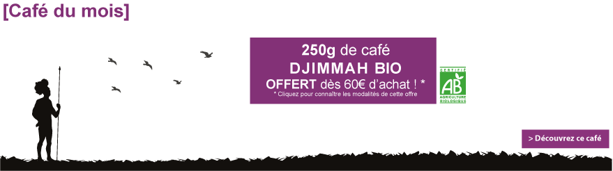 Café du mois de décembre 2015 : 250g de café bio Ethiopie Moka Djimmah offert !