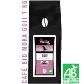 Caf bio en grains Ethiopie Moka Guji 1 kg