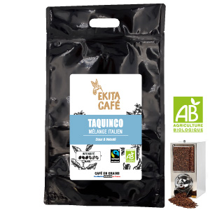 Café en vrac au kg - café italien bio équitable TAQUINCO