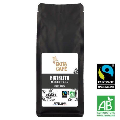 Café en grains bio fair trade RISTRETTO 250g
