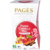 Infusion bio Pomme, Cannelle, Miel Pags x 20 sachets