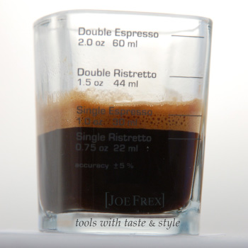 Verre doseur gradué pour l'expresso (20ml à 60ml)