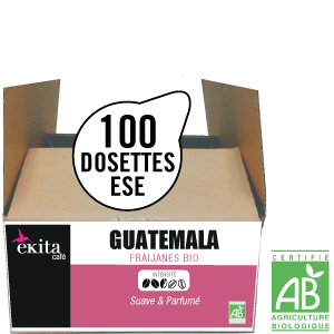 Dosettes ESE de café bio Guatemala x 100