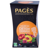 Thé bio detox drainage pche cranberry Pags