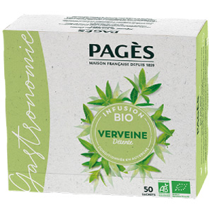 Infusion bio Verveine Pagès x 50 sachets