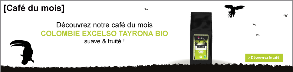Café bio en grains Colombie 250g Café bio en grains Colombie 250g