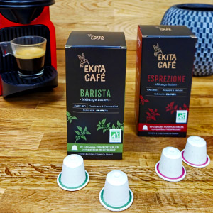 20 capsules compostables café bio DÉCAFÉINÉ
