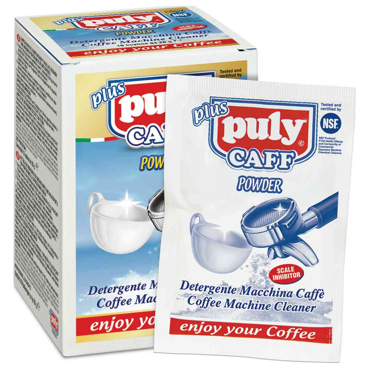 10 sachets de nettoyant Puly Caff pour machine à café