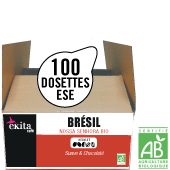 100 dosettes ESE expresso BRÉSIL bio