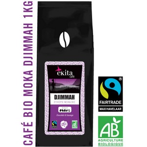 Café bio en grains Ethiopie Moka Djimmah 1 kg