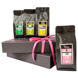 Coffret Cadeau 4 cafés fruités x 250g