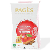 Infusion bio saveur Pomme Canelle Miel Pagès